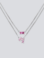 Luxy Double Layered Necklace - Diatoms