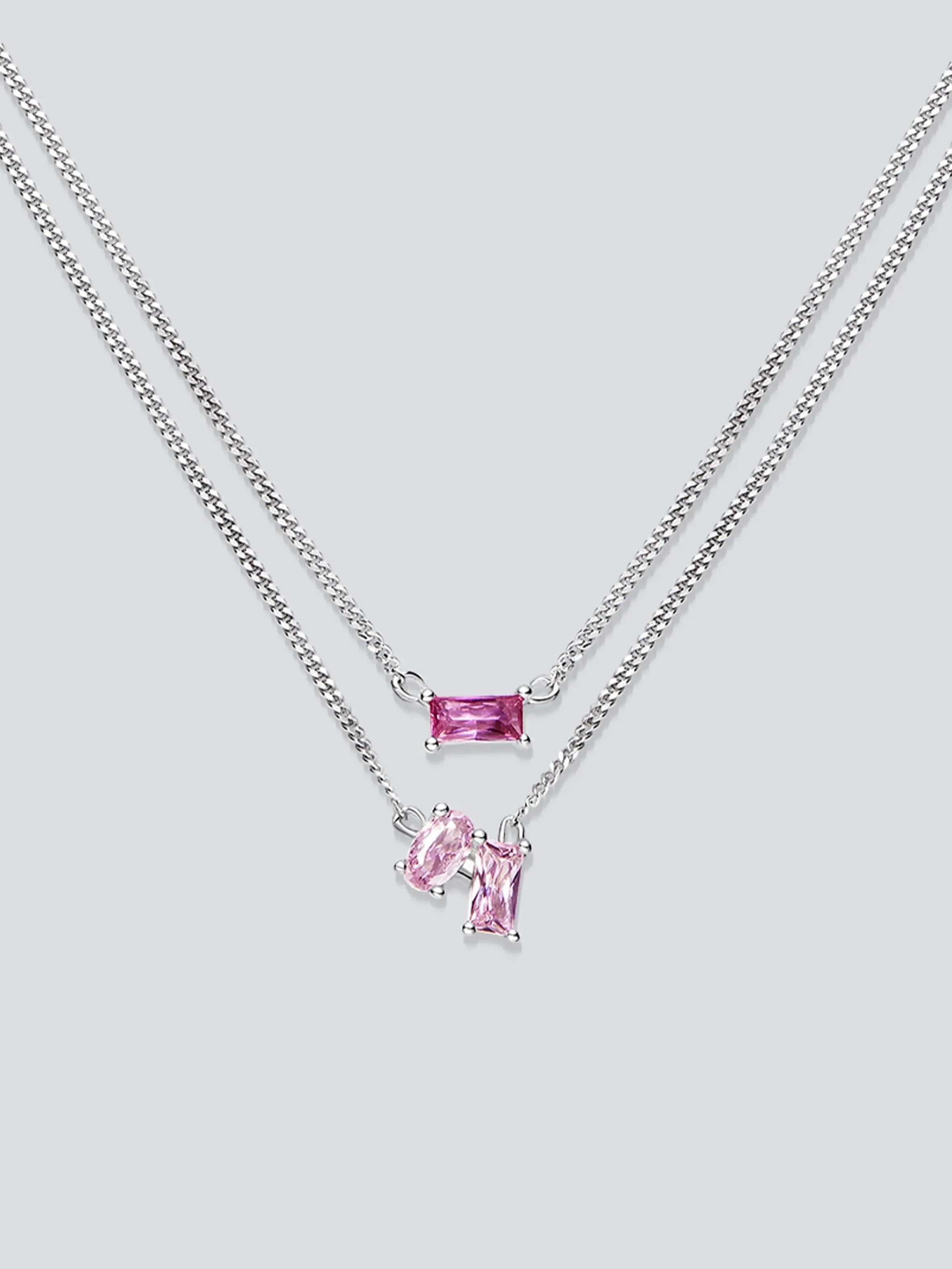 Luxy Double Layered Necklace - Diatoms