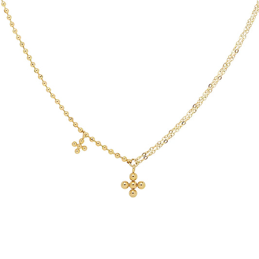 Holy Glow Cross Pendant - Diatoms