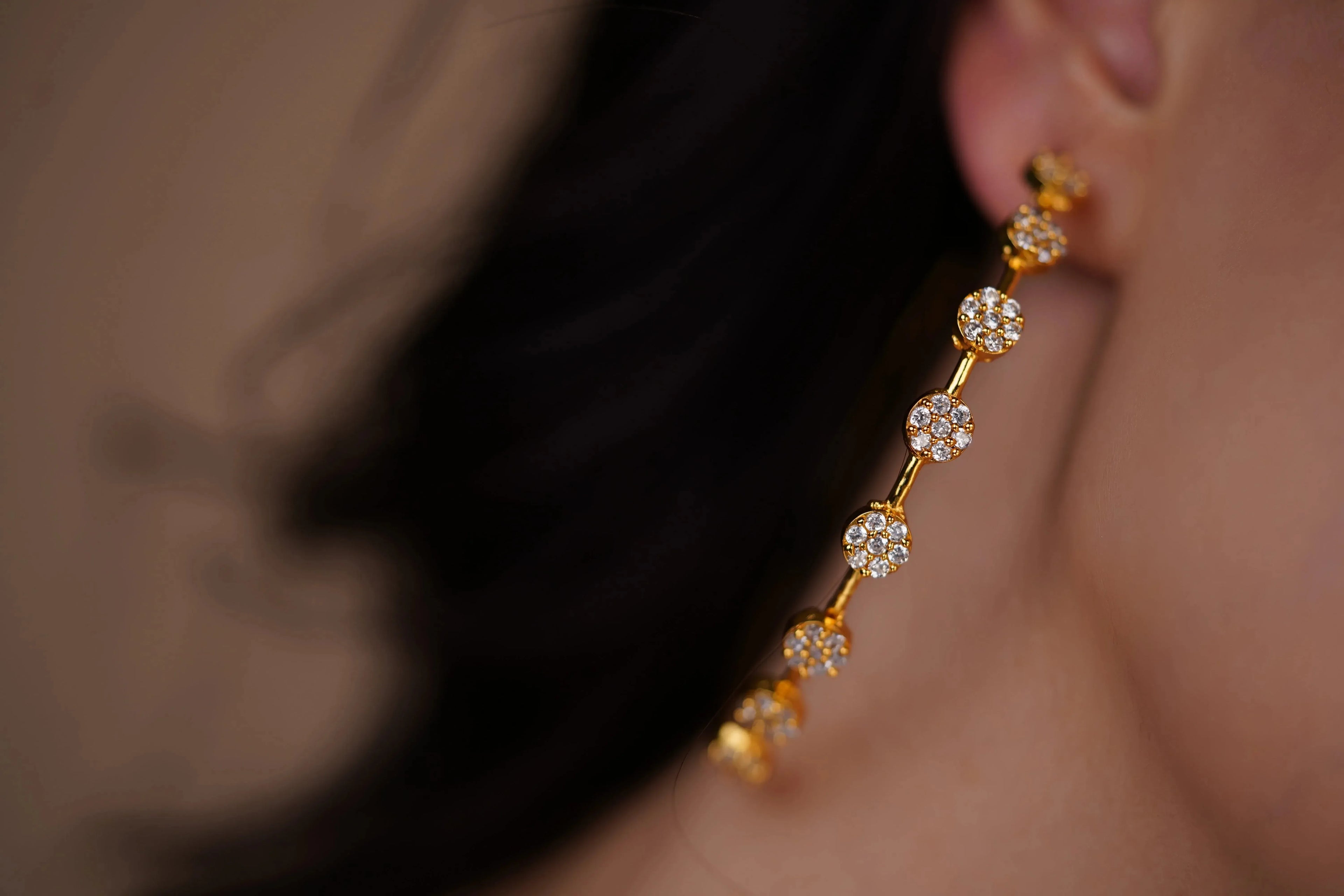 Luxe Elegant Hoop Earrings - Diatoms