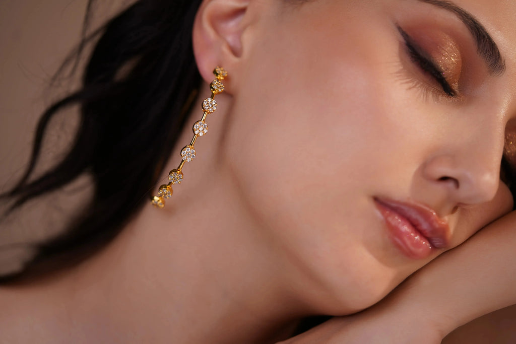 Luxe Elegant Hoop Earrings - Diatoms