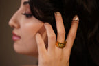 Luxe Gold Wrap Ring - Diatoms