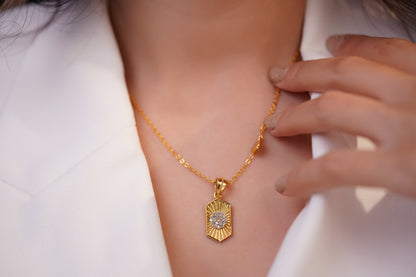 Luxe Gold Sun Ray Necklace