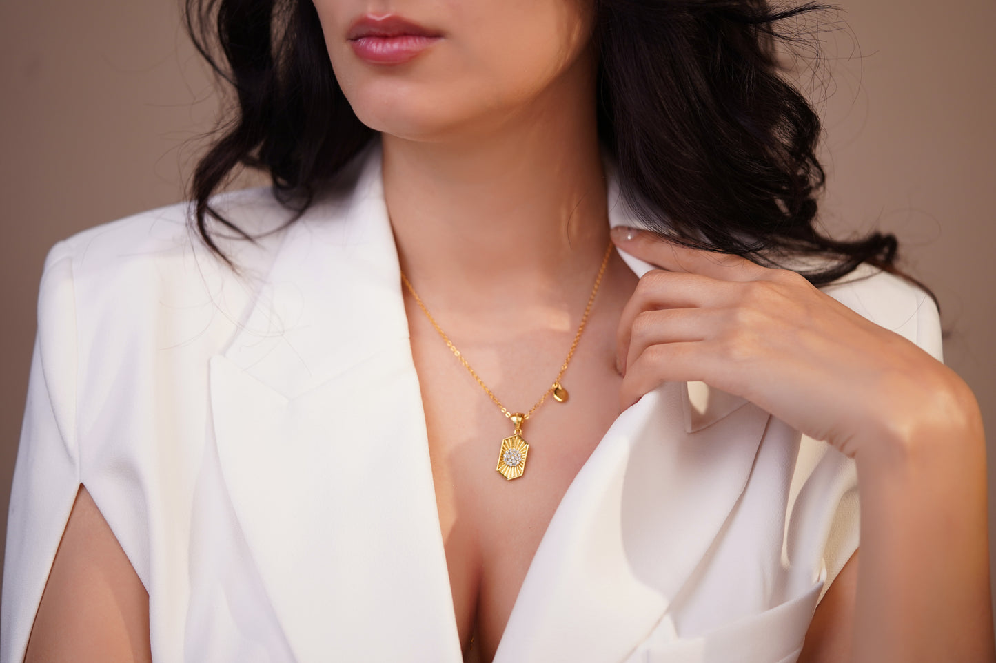 Luxe Gold Sun Ray Necklace