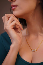 Luxe Five Diamond Necklace - Diatoms