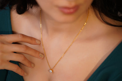 Luxe Dainty Diamond Necklace