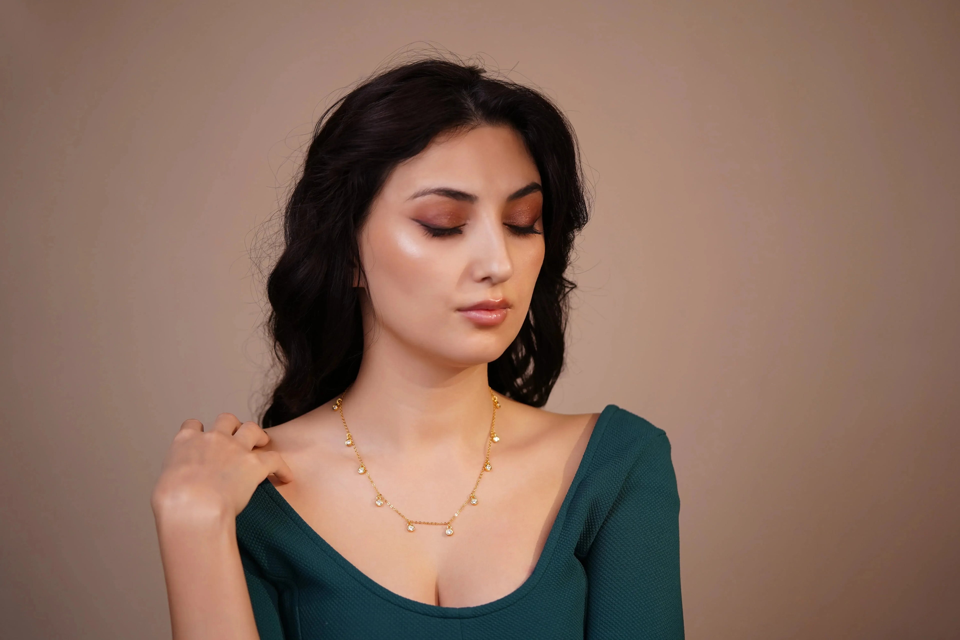 Luxe Multi Round Cubic Zirconia Necklace - Diatoms