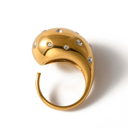 Glamorous Diamond Encrusted Ring - Diatoms