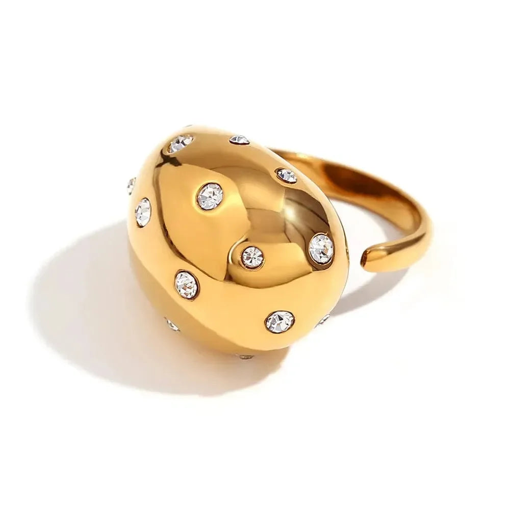 Glamorous Diamond Encrusted Ring - Diatoms