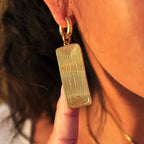 Wave Gilded Earrings - Diatoms