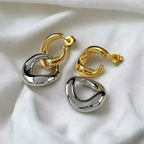 Luxe Duo Hoop Earrings - Diatoms
