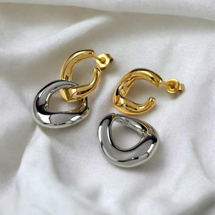 Luxe Duo Hoop Earrings