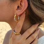 Luxe Blend Hoop earrings - Diatoms