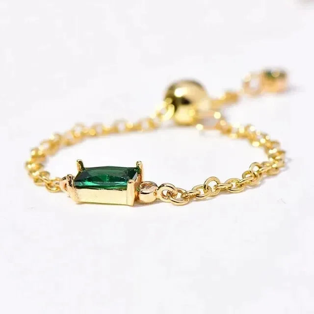 Zirconia Dazzle Chain Ring - Diatoms