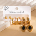 Bling Heart Affair Earrings Set