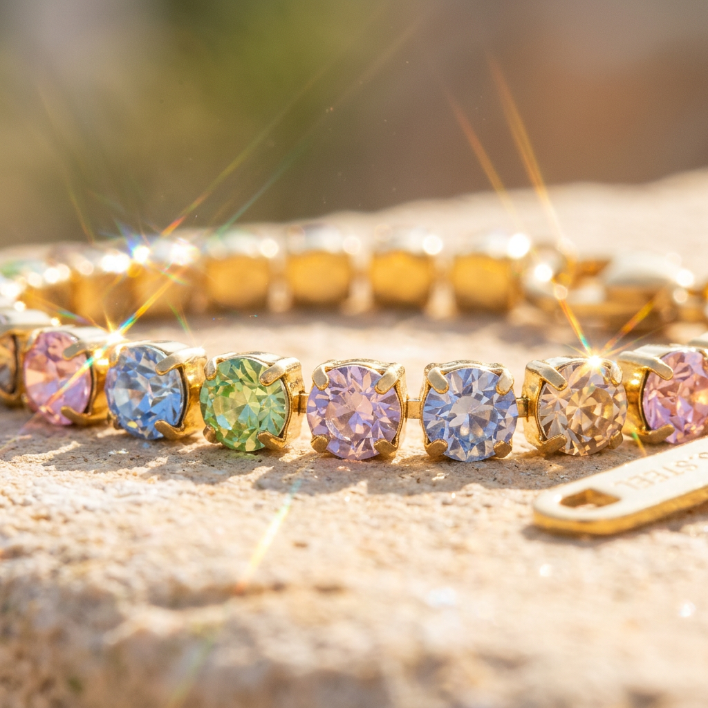 Rainbow Tennis Bracelet