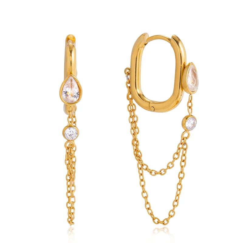 Crystal Dew Cascade Earrings