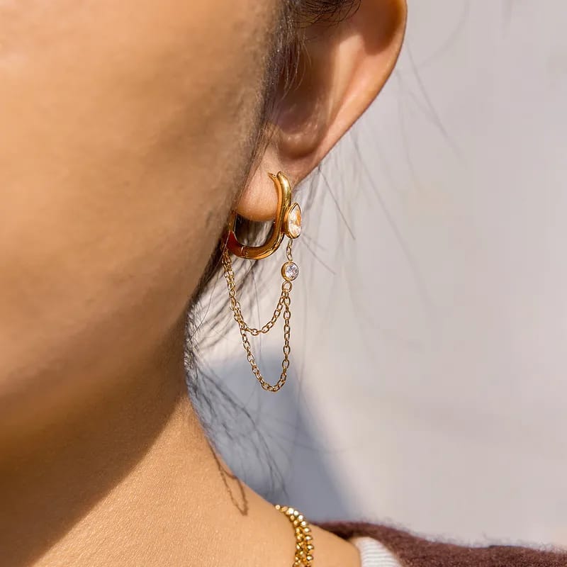 Crystal Dew Cascade Earrings