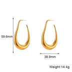Luxe Loom Gold Hoop Earrings - Diatoms