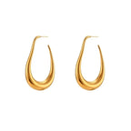 Luxe Loom Gold Hoop Earrings - Diatoms