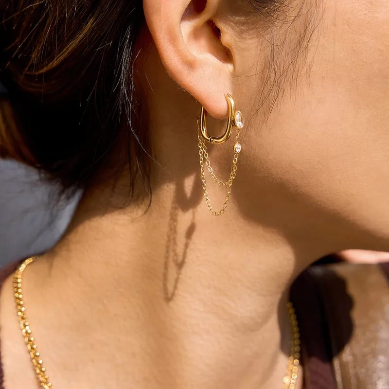 Crystal Dew Cascade Earrings