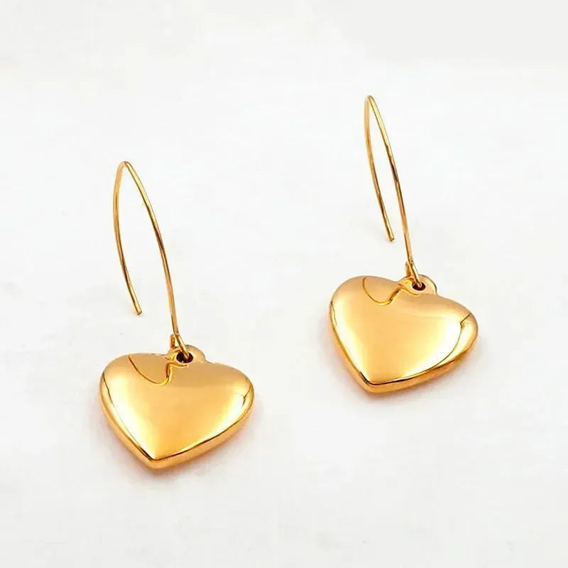 Oceanic Glow Heart Earrings - Diatoms