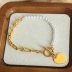 Beaded Half Pearl Bracelet - Diatoms
