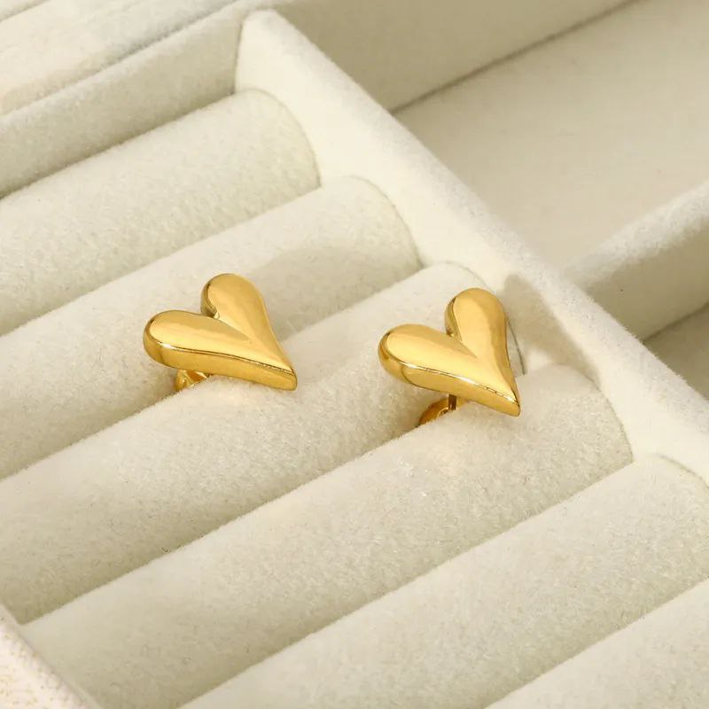 Heart Stud Earrings