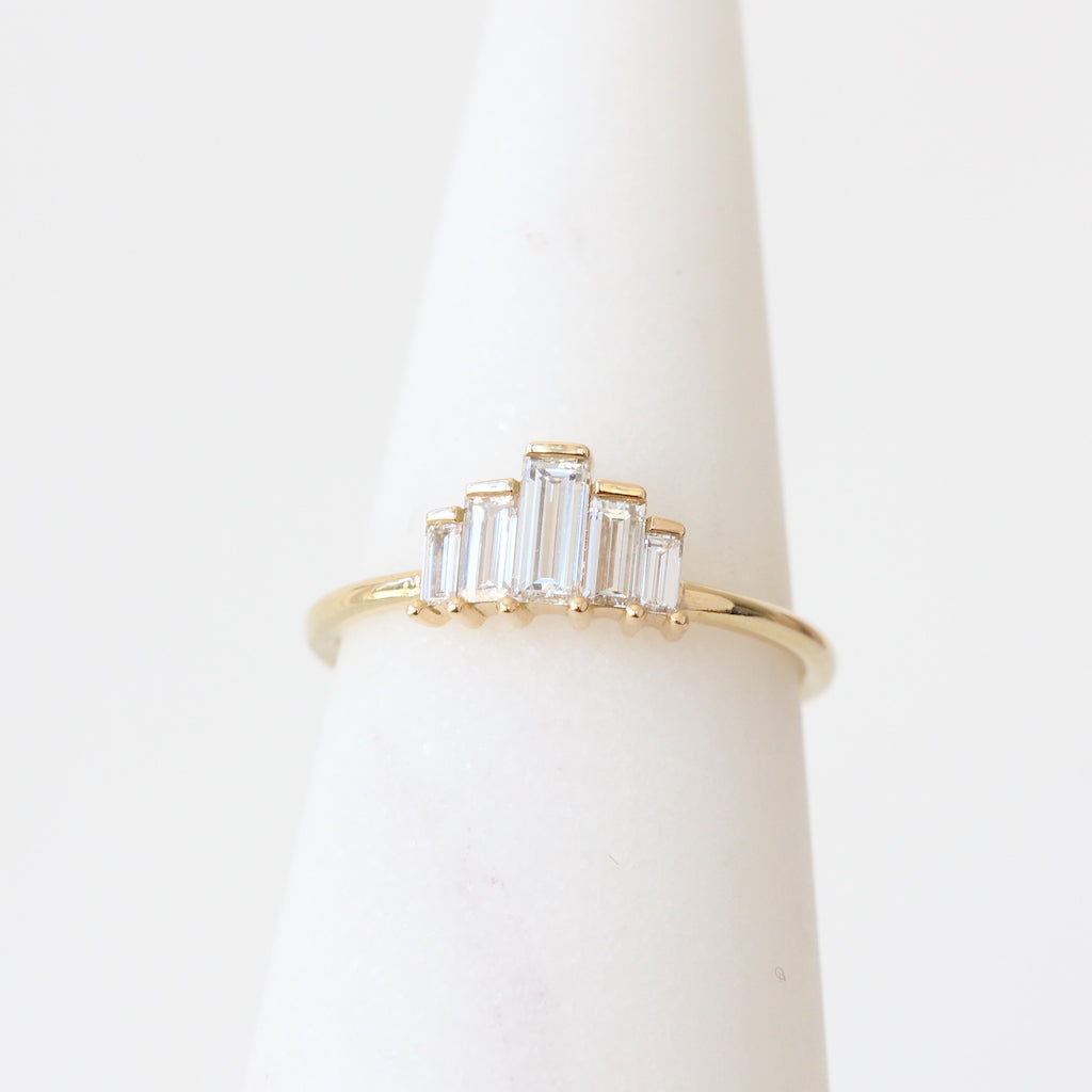 Five Baguette Diamond Ring