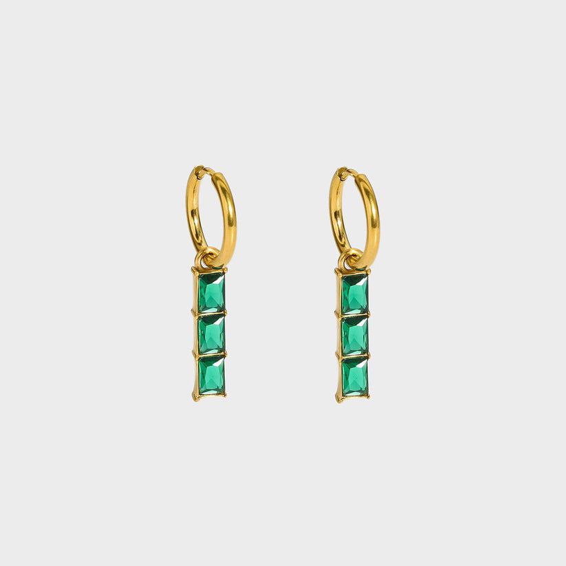 Celestial Greenstone Earrings