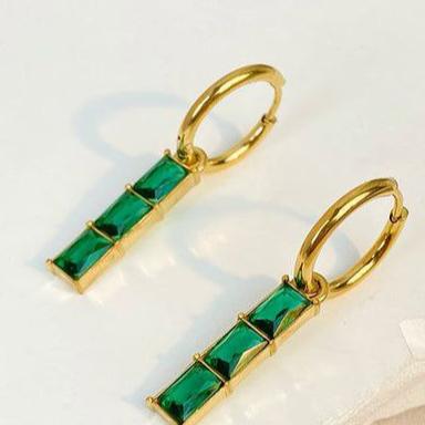 Celestial Greenstone Earrings