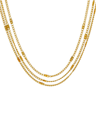 Luxy Triple Layered Chain Necklace
