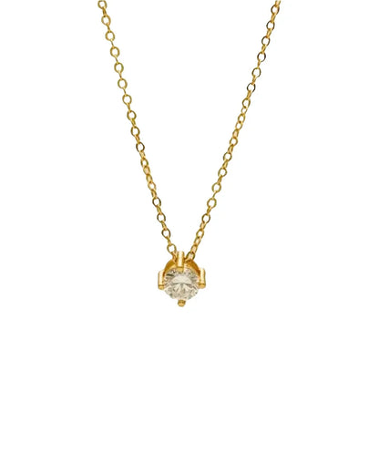 Luxe Dainty Diamond Necklace - Diatoms