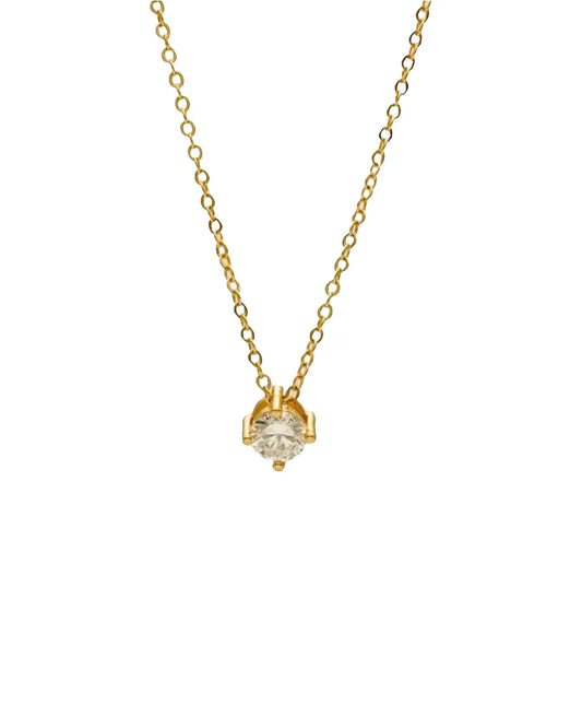 Luxe Dainty Diamond Necklace - Diatoms