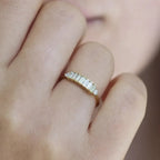 Baguette Cut Diamond Ring - Diatoms