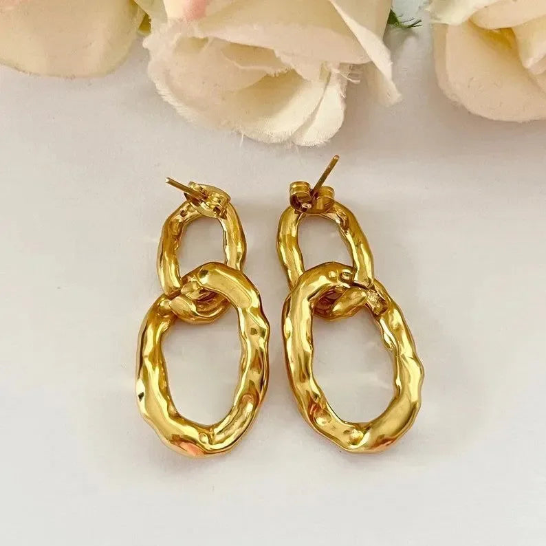 Chunky Delight Earrings - Diatoms