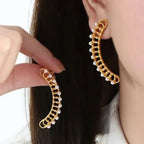 Pearl Earcuff Earrings - Diatoms