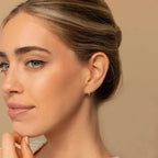 U Shaped Diamond Mini Studs Earrings - Diatoms