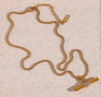 T-Shaped Pendant - Diatoms