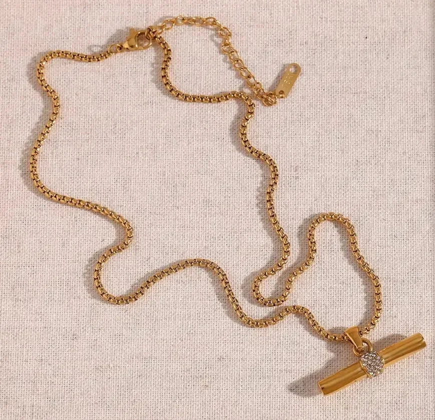 T-Shaped Pendant - Diatoms