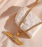 T-Shaped Pendant - Diatoms