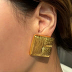 Luxy Quadrilateral Earrings - Diatoms