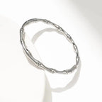 Bamboo Dreams Silver Bracelet - Diatoms