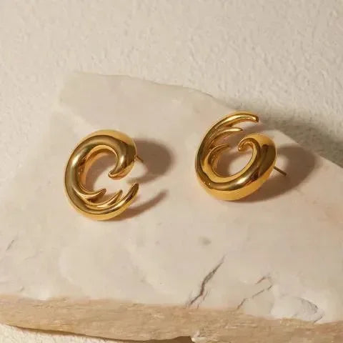 Oceanwave Stud Earrings - Diatoms