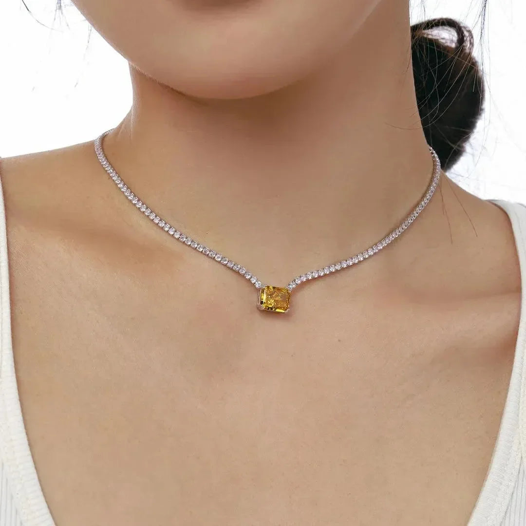 Love's Flame Diamond Pendant Necklace - Diatoms