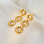 Geometric Layered Chunky Earrings - Diatoms