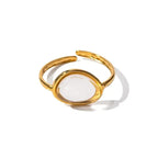 Charming Oval Rings - Diatoms