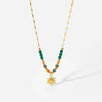 Sunflower Pearl Natural Pendant - Diatoms