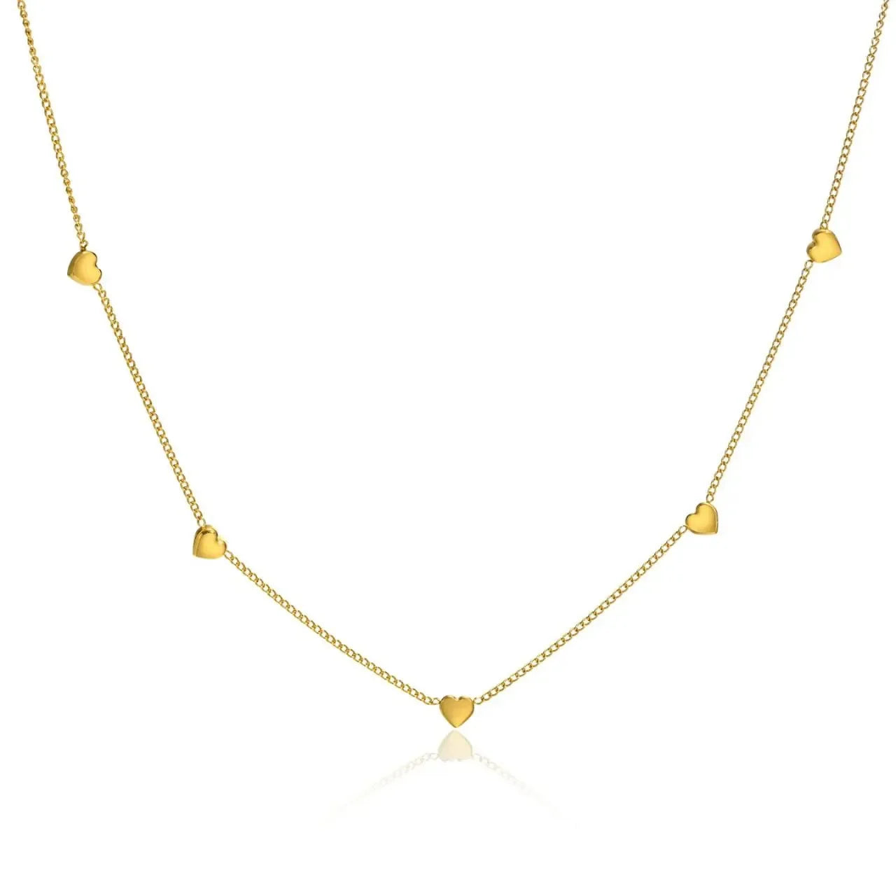 Luxy In Love Heart Chain Necklace - Diatoms