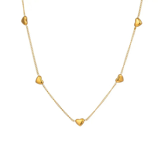 Luxy In Love Heart Chain Necklace - Diatoms
